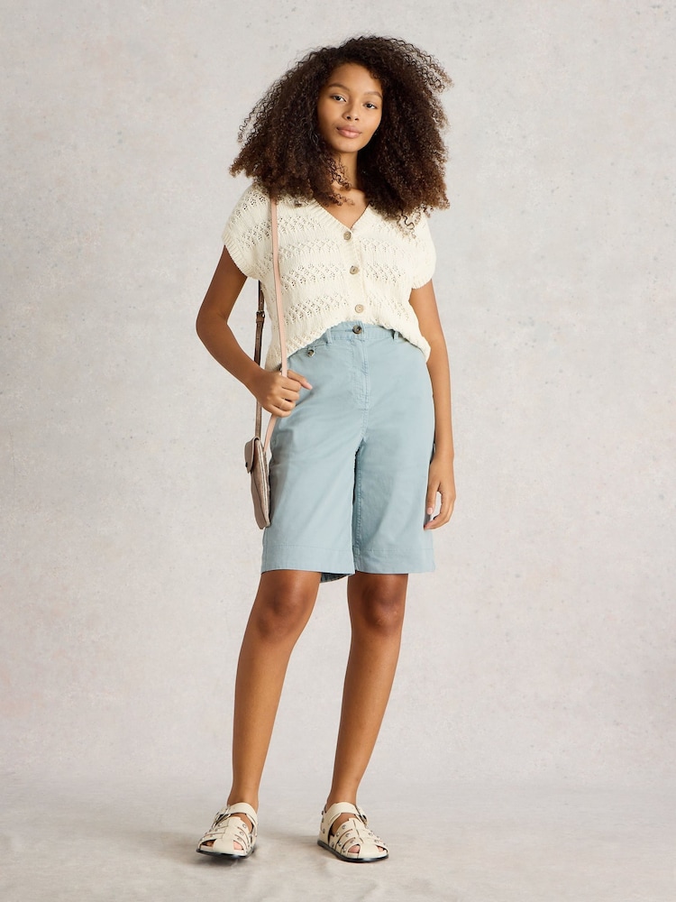 Azul claro - White Stuff Hayley Chinos Shorts - Imagen 1 de 6
