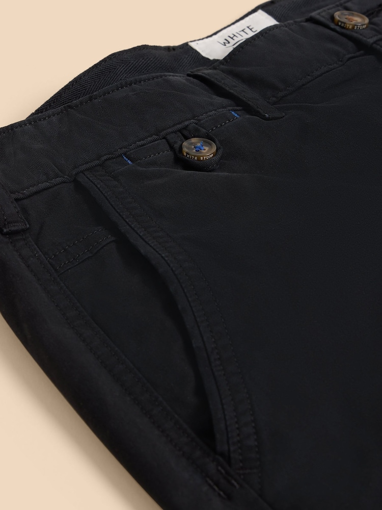 White Stuff Black Sutton Chinos Shorts - Image 7 of 7