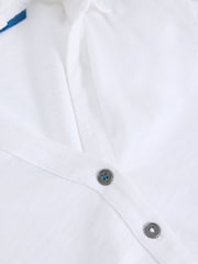 White Stuff White Annie Short Sleeve 100% Cotton Jersey Shirt - Image 6 of 6