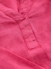 White Stuff Pink Blake 100% Linen Tunic - Image 6 of 6