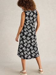 White Stuff Black Heidi 100% Cotton Jersey Dress - Image 2 of 6