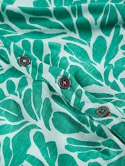 White Stuff Green Annie Short Sleeve 100% Cotton Jersey Shirt - Image 6 of 6