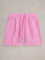 Rosa - White Stuff Belle 100% Linen Shorts - Imagen 5 de 6
