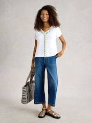 White Stuff Neva Embroidered Top - Imagen 1 de 6