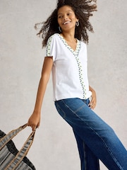White Stuff Neva Embroidered Top - Imagen 4 de 6