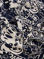 White Stuff Blue Annie Short Sleeve 100% Cotton Jersey Shirt - Image 6 of 6