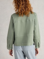 White Stuff Green Camille Denim Jacket - Image 3 of 6