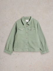 White Stuff Green Camille Denim Jacket - Image 5 of 6