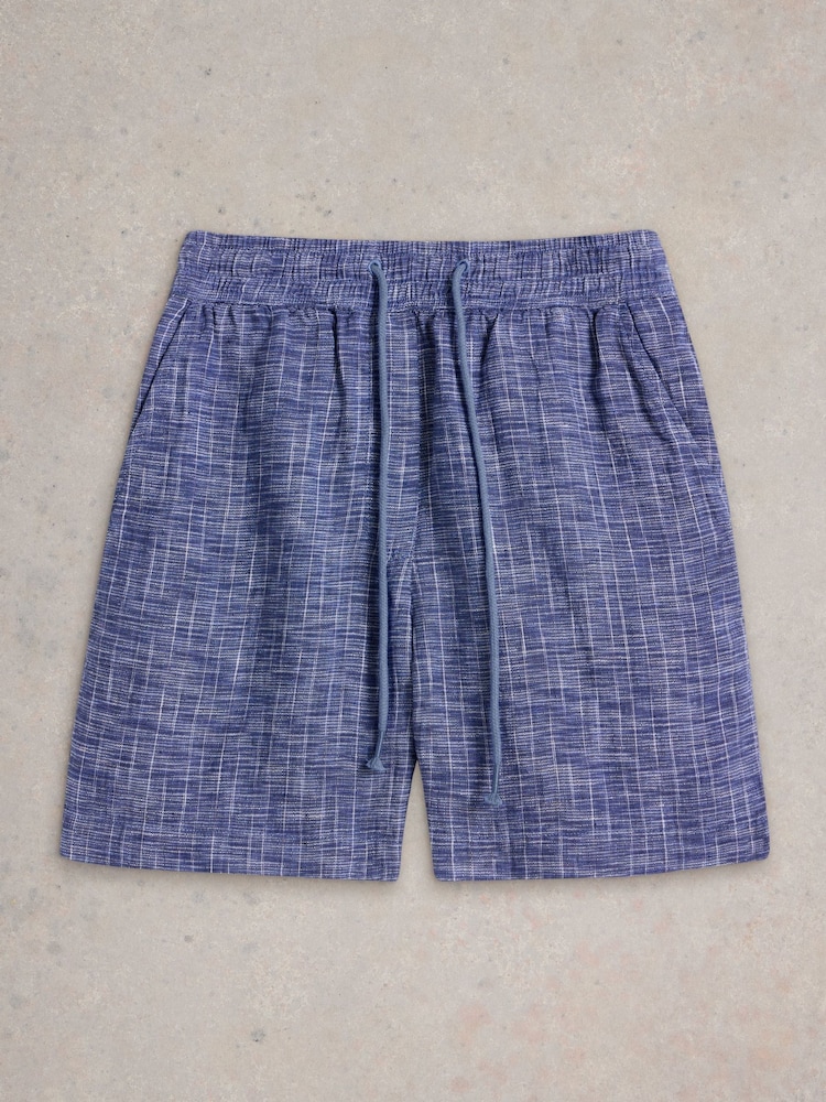 White Stuff Blue Belle 100% Linen Shorts - Image 5 of 6