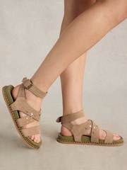 White Stuff Gladiator Footbed Sandals - Imagen 1 de 5
