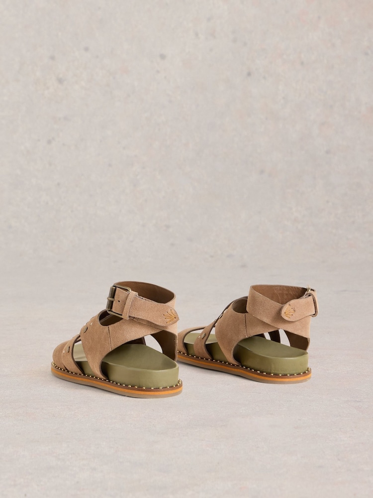 White Stuff Brown Gladiator Footbed Sandals - Image 3 of 5