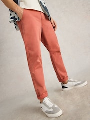 White Stuff Pink Sutton Chinos Trousers - Image 4 of 6