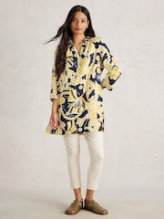 White Stuff Yellow Blake 100% Linen Tunic - Image 3 of 6