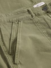 White Stuff Green Twister Chino Wide Leg Trousers - Image 6 of 6