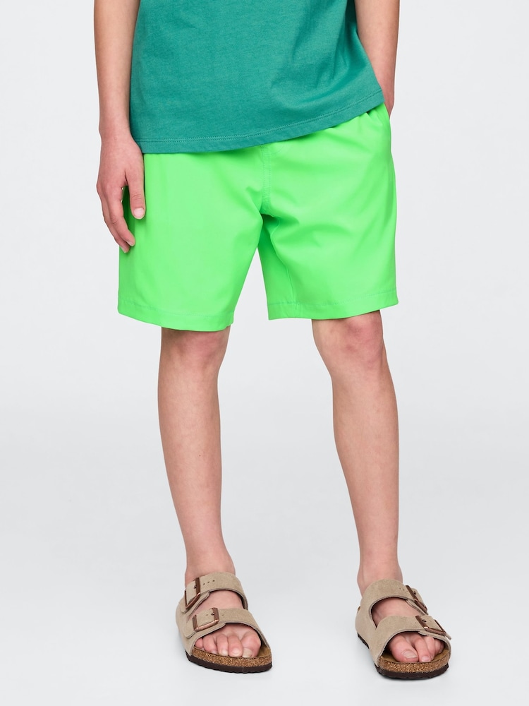 Gap Green Neon Quick-Dry Lined Shorts (4-13yrs) - Image 1 of 5