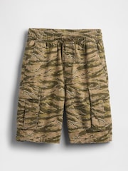 Gap Green Camo 7.5" Ripstop Easy Cargo Shorts (4-13yrs) - Image 5 of 5