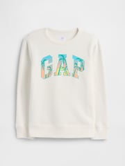 Estampado blanco con palmeras - Gap Logo Graphic Sweat Top - Imagen 1 de 3