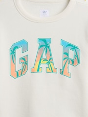 Estampado blanco con palmeras - Gap Logo Graphic Sweat Top - Imagen 3 de 3