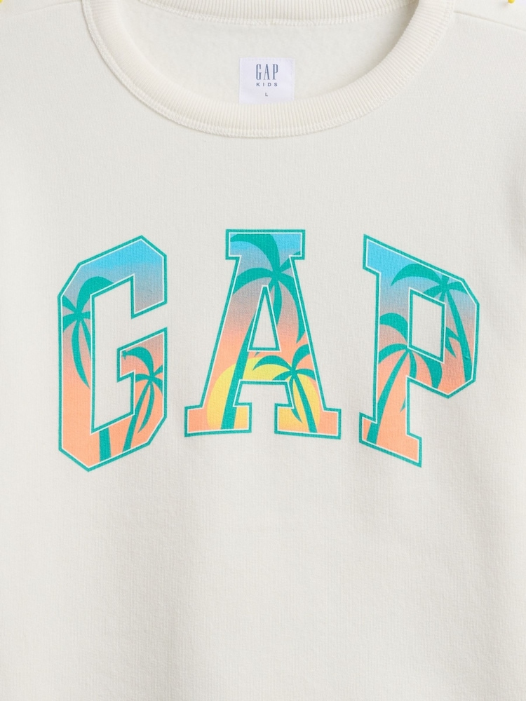 Estampado blanco con palmeras - Gap Logo Graphic Sweat Top - Imagen 3 de 3