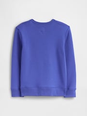 Gap Blue Football Logo Graphic Sweat Top - Image 2 of 3