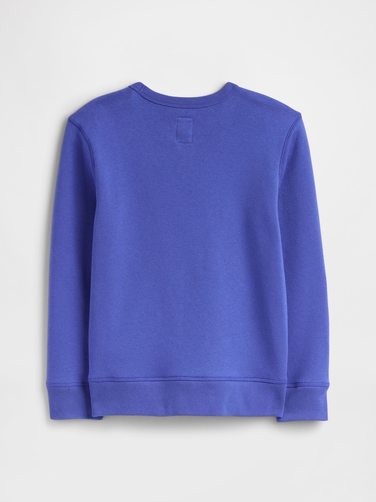 Gap Blue Football Logo Graphic Sweat Top - Image 2 of 3