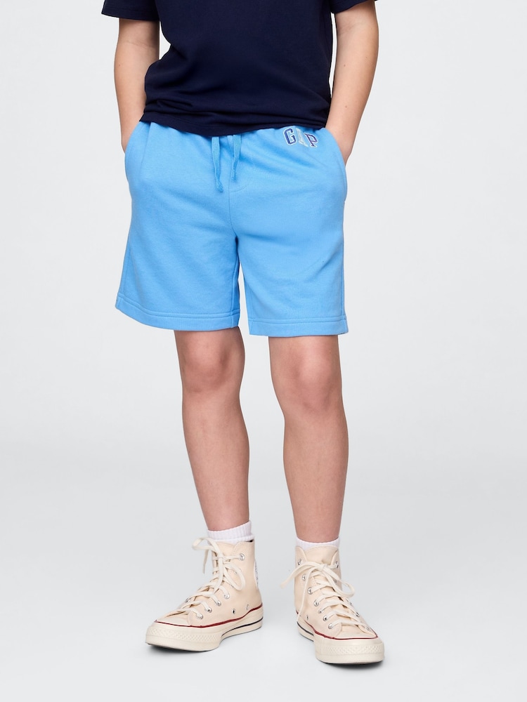 Gap Blue Relaxed Logo Pull On Shorts (4-13yrs) - Image 1 of 5
