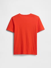 Gap Red Baseball Graphic Short Sleeve T-Shirt (4-13yrs) - Image 2 of 3