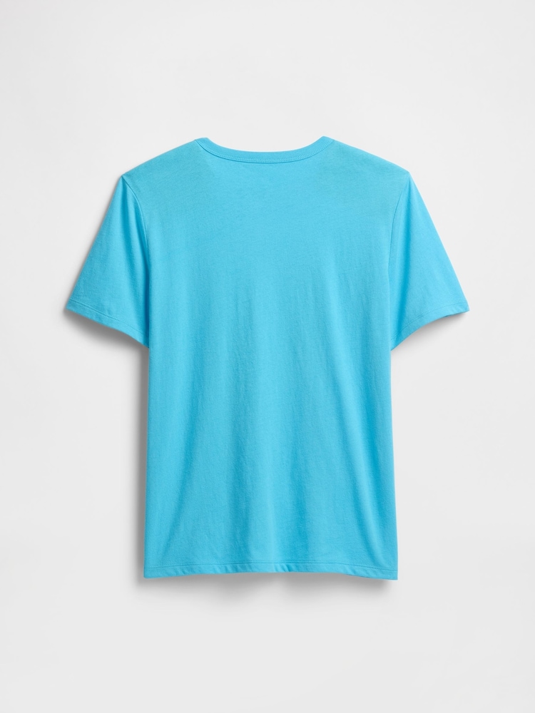 Gap Blue Ice Cream Graphic Short Sleeve T-Shirt (4-13yrs) - Image 2 of 3
