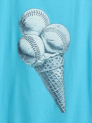 Gap Blue Ice Cream Graphic Short Sleeve T-Shirt (4-13yrs) - Image 3 of 3