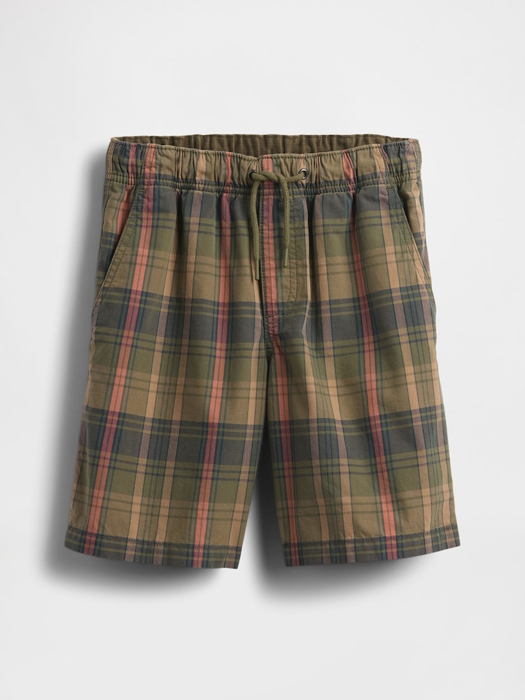 Gap Brown Check Canvas Easy Shorts (4-13yrs) - Image 5 of 5