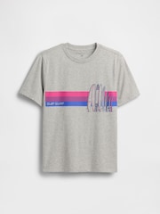 Gap Grey Graphic Short Sleeve T-Shirt (4-13yrs) - Image 1 of 2