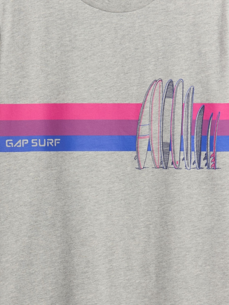 Gap Grey Graphic Short Sleeve T-Shirt (4-13yrs) - Image 2 of 2