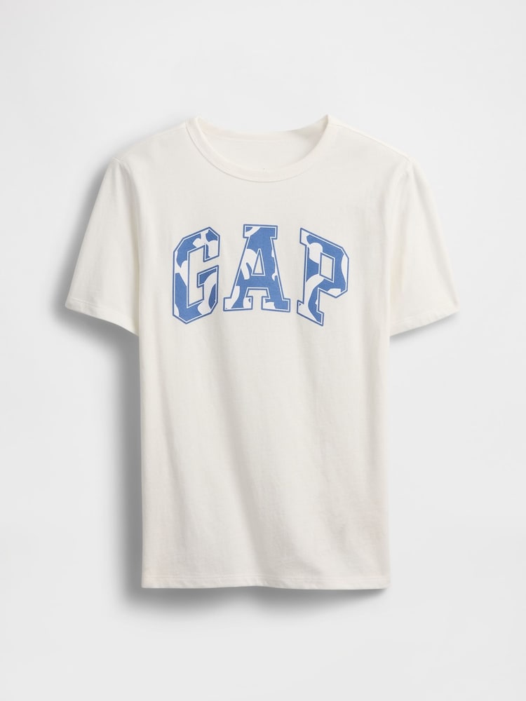 Gap White Logo T-Shirt (4-13yrs) - Image 1 of 2