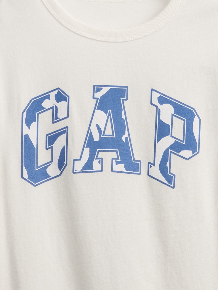 Gap White Logo T-Shirt (4-13yrs) - Image 2 of 2 Gap White Logo T-Shirt (4-13yrs) - Image 2 of 2