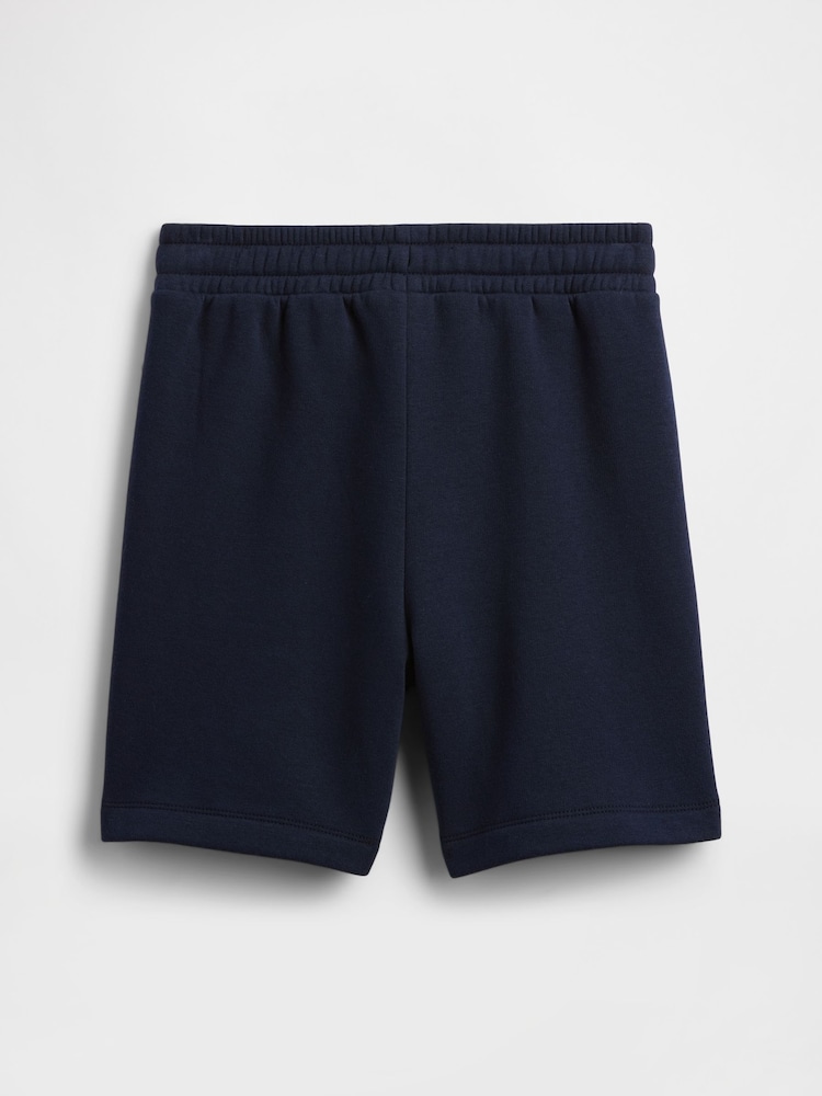 Gap Navy Blue Relaxed Logo No-Pocket Pull On Shorts (4-13yrs) - Image 2 of 3