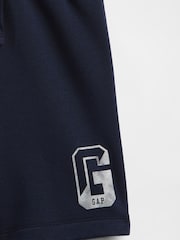 Gap Navy Blue Relaxed Logo No-Pocket Pull On Shorts (4-13yrs) - Image 3 of 3