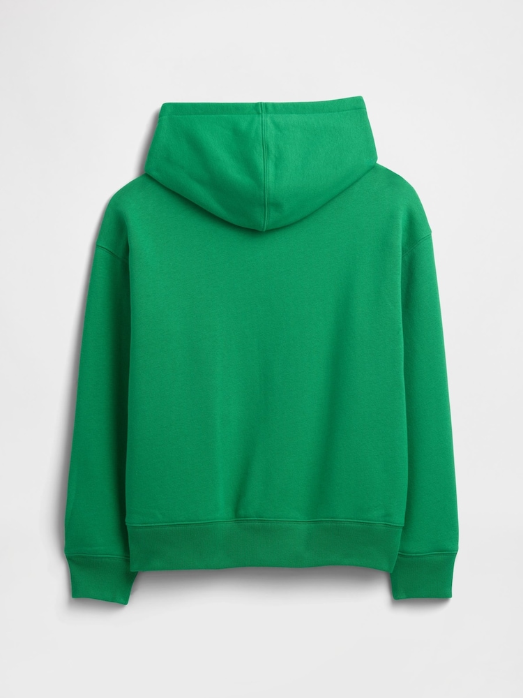 Gap Green Pullover Vintage Logo Hoodie (4-13yrs) - Image 2 of 3
