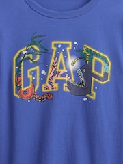 Gap Blue Graphic Short Sleeve Crew Neck T-Shirt - Image 2 of 2