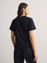HUGO Black Destrel Graphic Print T-Shirt - Image 2 of 5