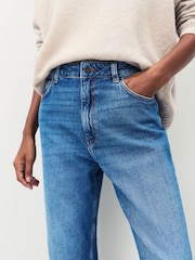 أزرق - HUGO Elyah Straight Fit Denim Jeans - صورة 4 من 7
