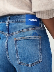 أزرق - HUGO Elyah Straight Fit Denim Jeans - صورة 5 من 7