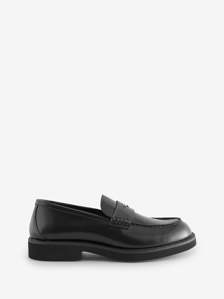 BOSS Eleri Chunky Leather Loafers - Imagem 1 de 1