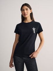 BOSS Black Endora Star Embellished T-Shirt - Image 1 of 3