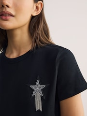 BOSS Black Endora Star Embellished T-Shirt - Image 3 of 3
