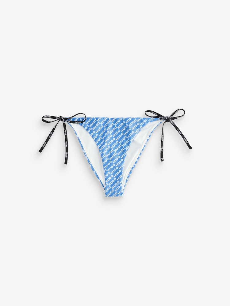 HUGO Blue Print Side Tie Bikini Bottoms - Image 1 of 1 HUGO Blue Print Side Tie Bikini Bottoms - Image 1 of 1