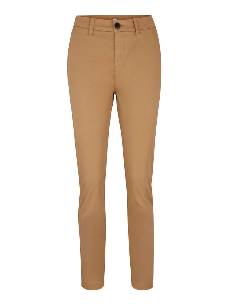 BOSS Brown Slim Fit Tachini Chino Trousers - Image 1 of 2