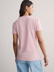BOSS Purple Large Slim Fit Logo T-shirt - Image 3 of 5