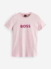 BOSS Purple Large Slim Fit Logo T-shirt - Image 5 of 5