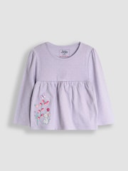 JoJo Maman Bébé Lilac Mouse Character 2 Pack Jersey Pyjamas - Image 2 of 10