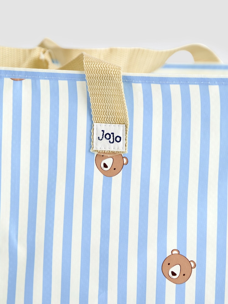 JoJo Maman Bébé Blue Bear Storage Bag - Image 2 of 2 JoJo Maman Bébé Blue Bear Storage Bag - Image 2 of 2